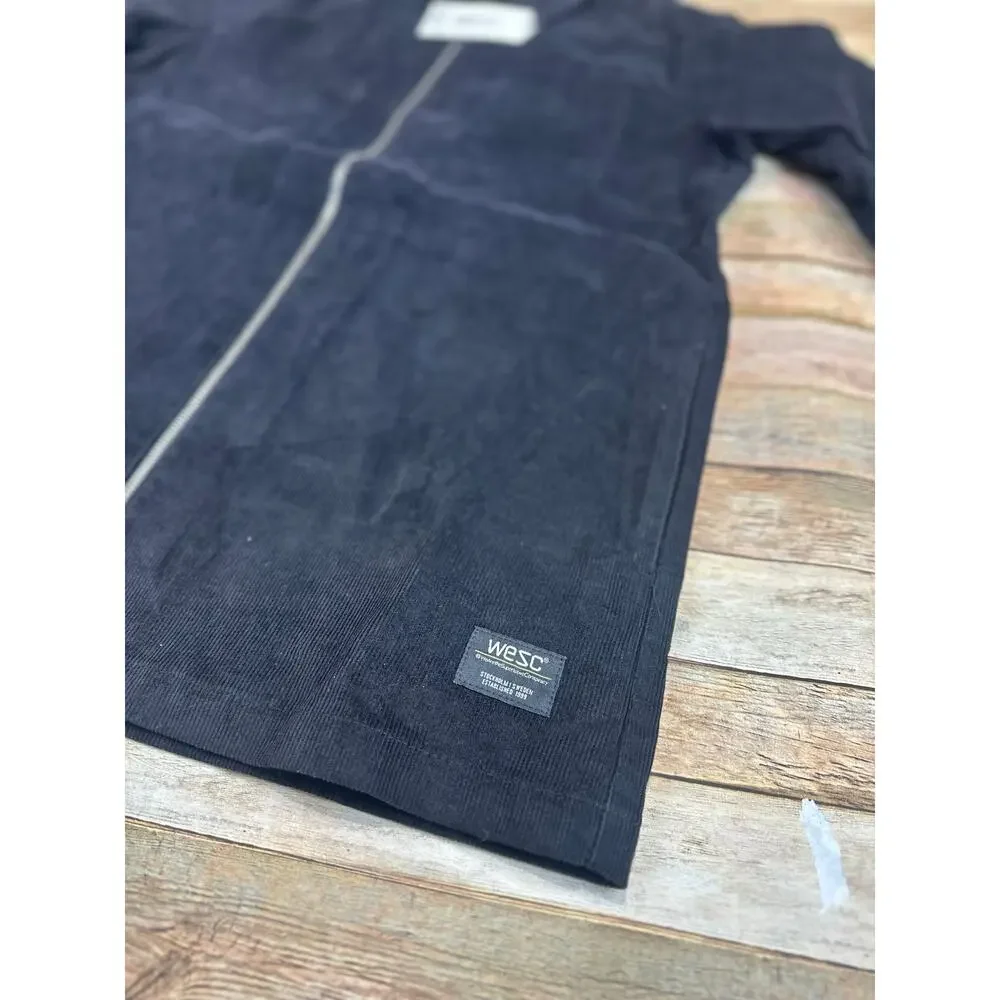 Wesc Nick Corduroy Shirt Jacket Black Men's XL NWT